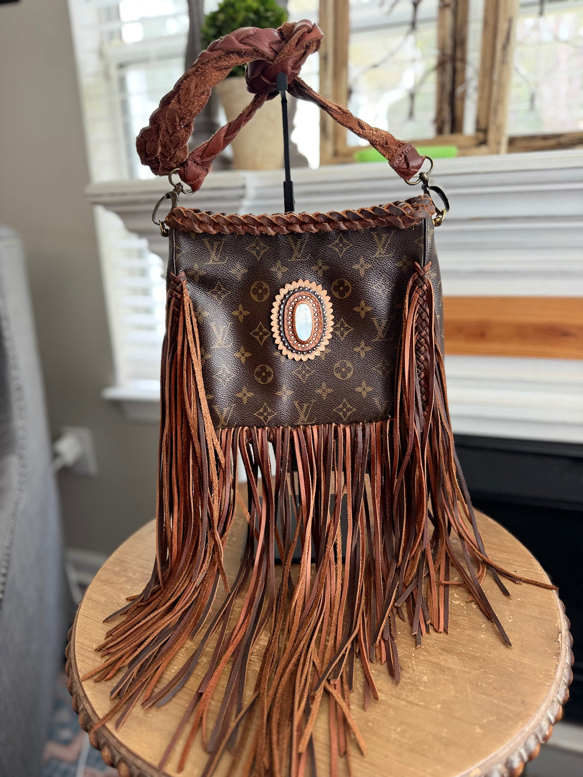 Loop MM- Custom up cycled crossbody