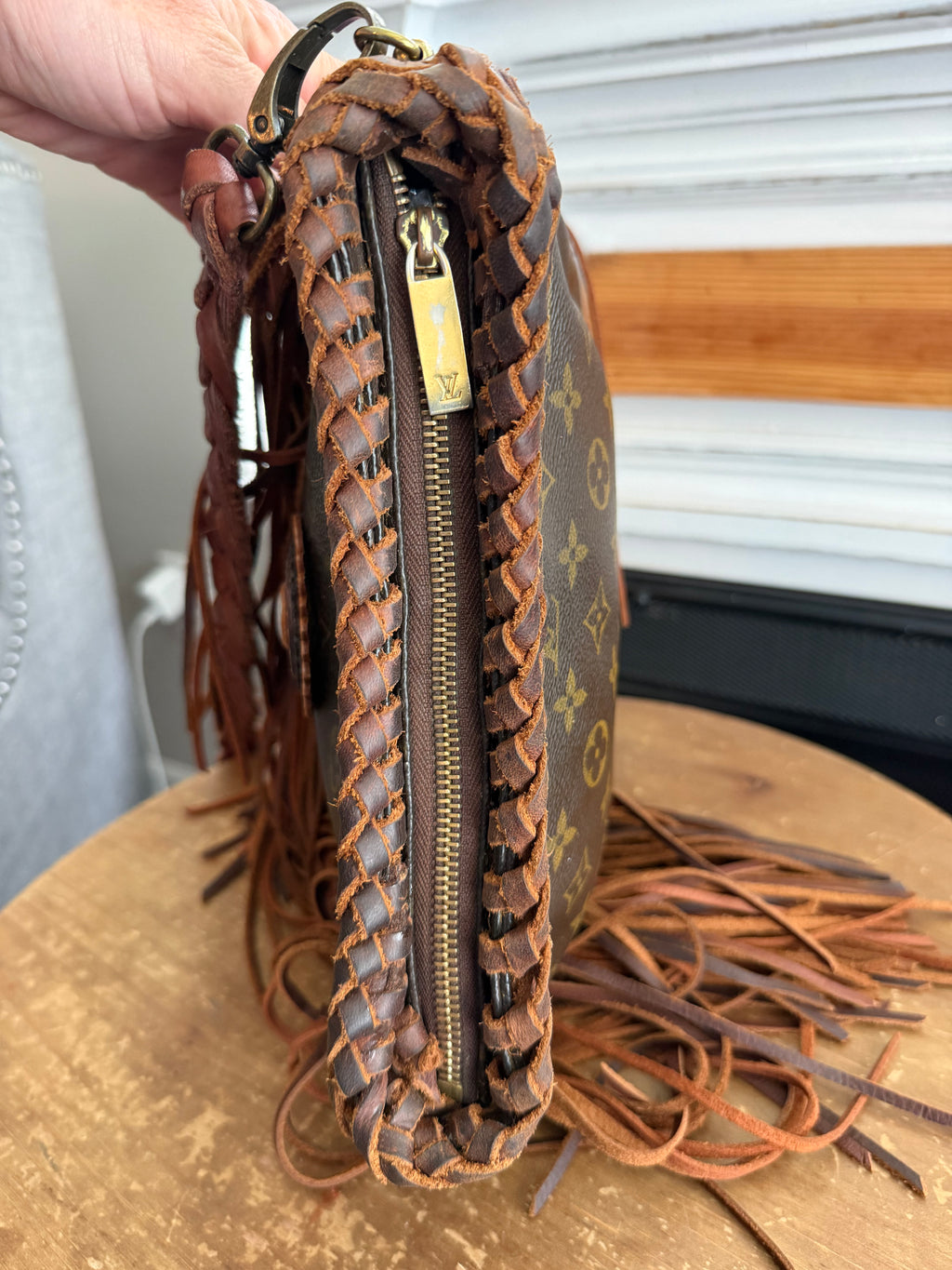 Loop MM- Custom up cycled crossbody