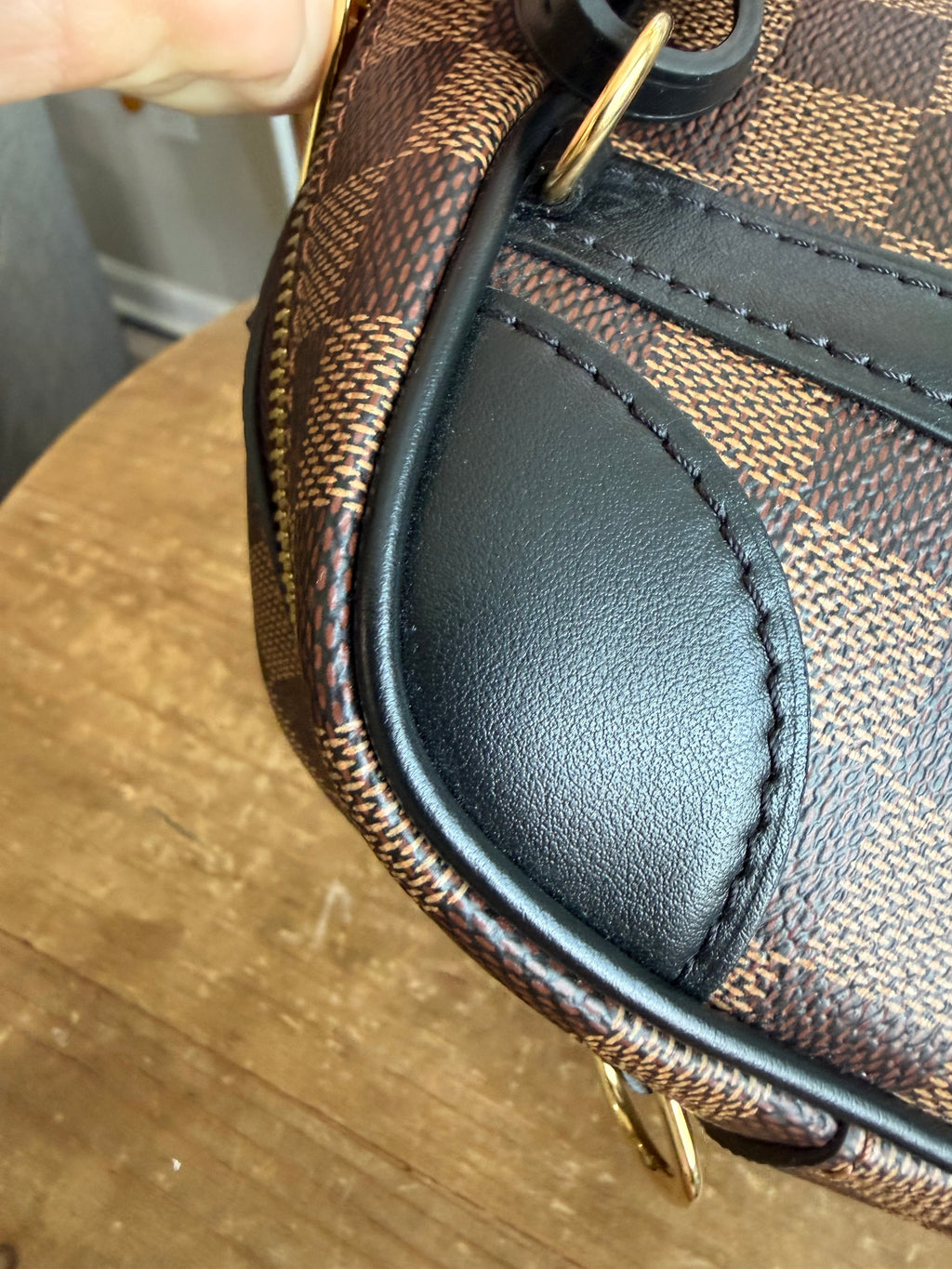 Valisette Souple BB in Damier Ebene and Black