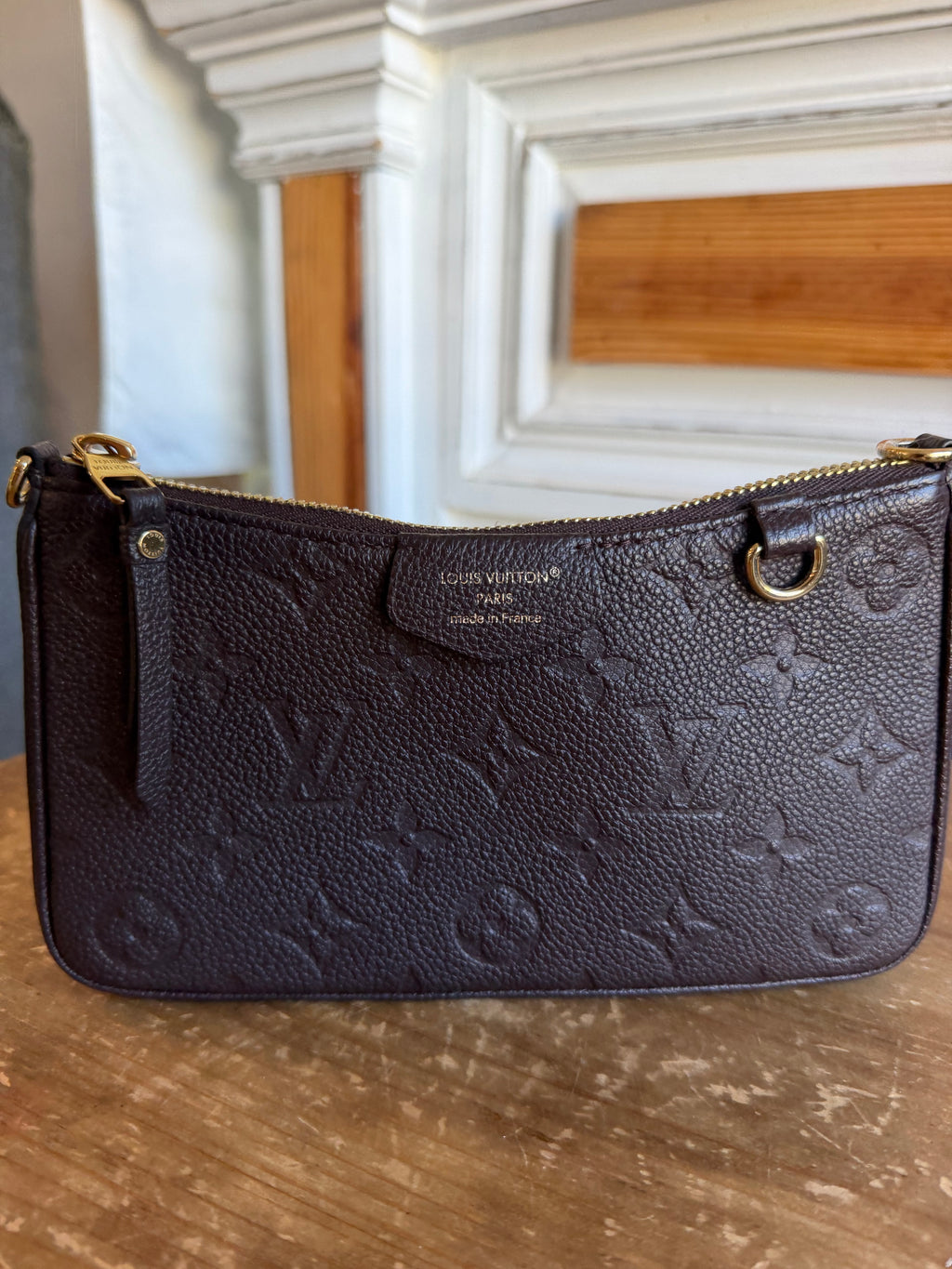 Easy Pouch On Strap Empreinte in Brown