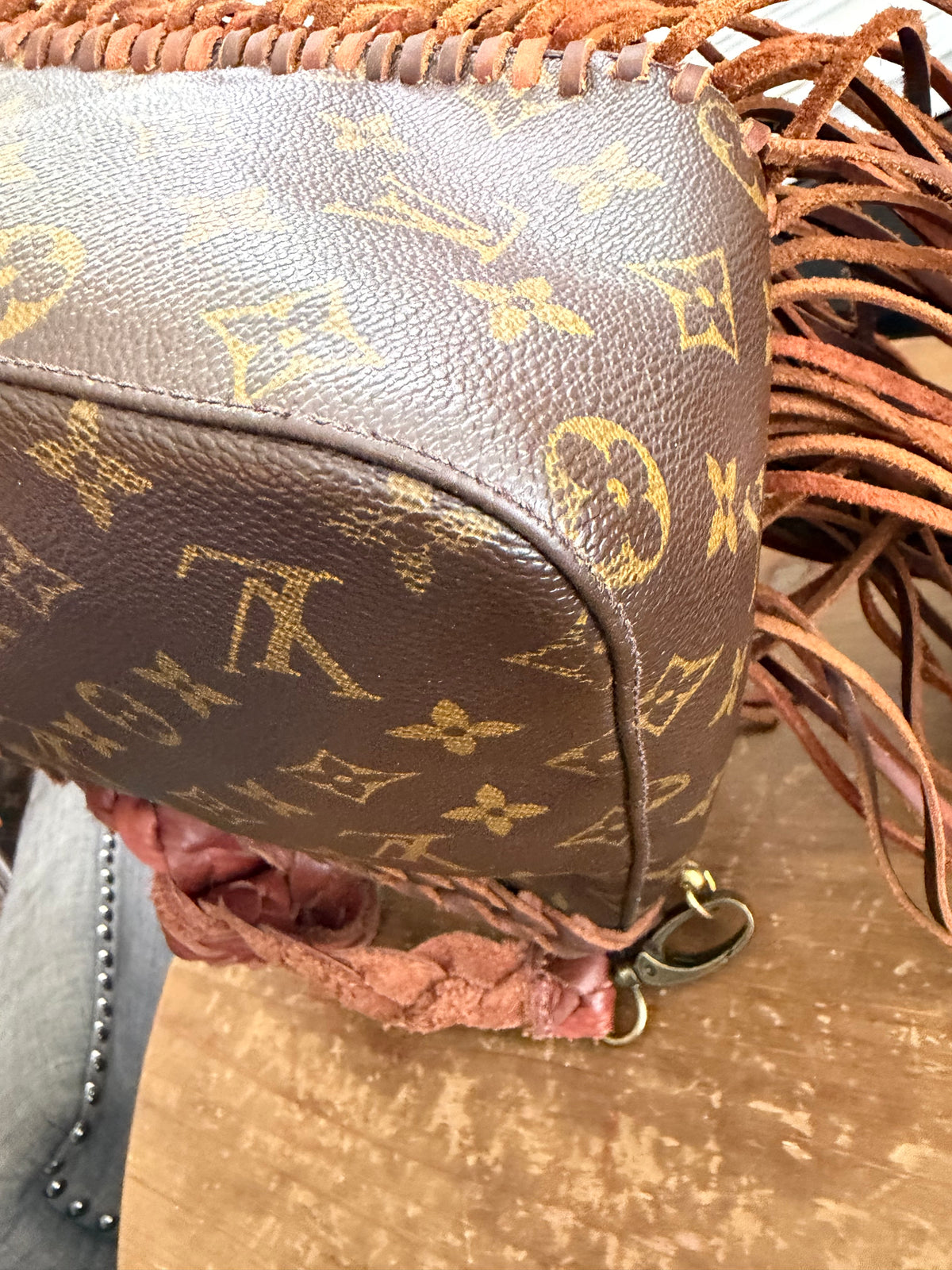 Loop MM- Custom up cycled crossbody