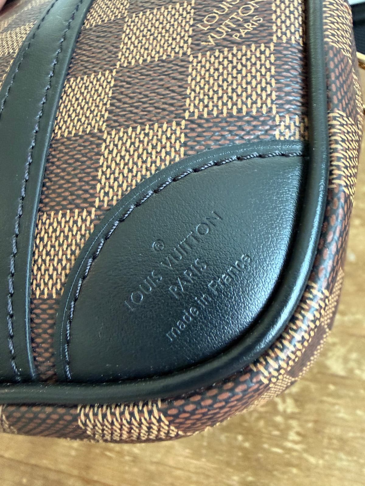 Valisette Souple BB in Damier Ebene and Black