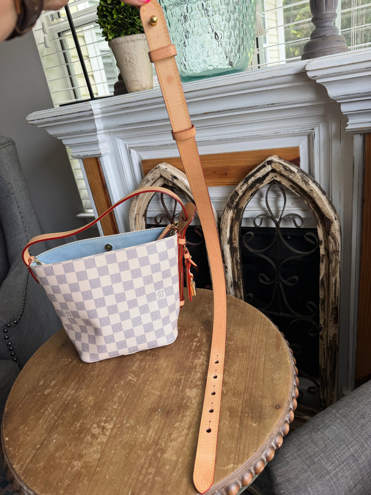 All In Bb in Damier Azur