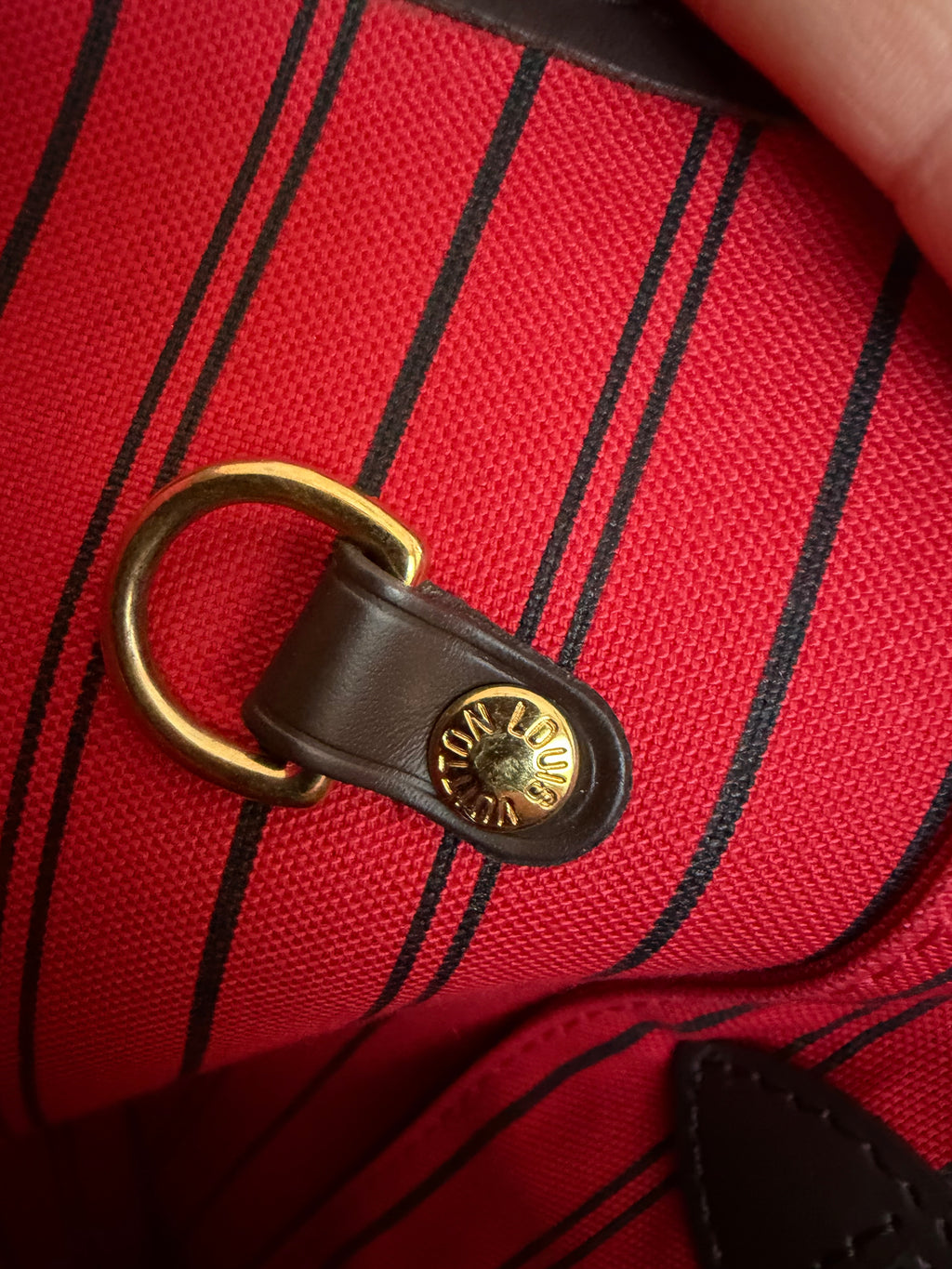 Neverfull MM with pouch in Damier Ebene