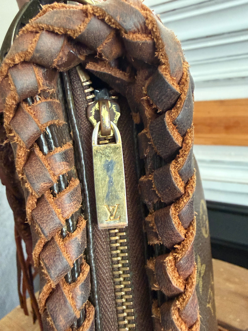 Loop MM- Custom up cycled crossbody