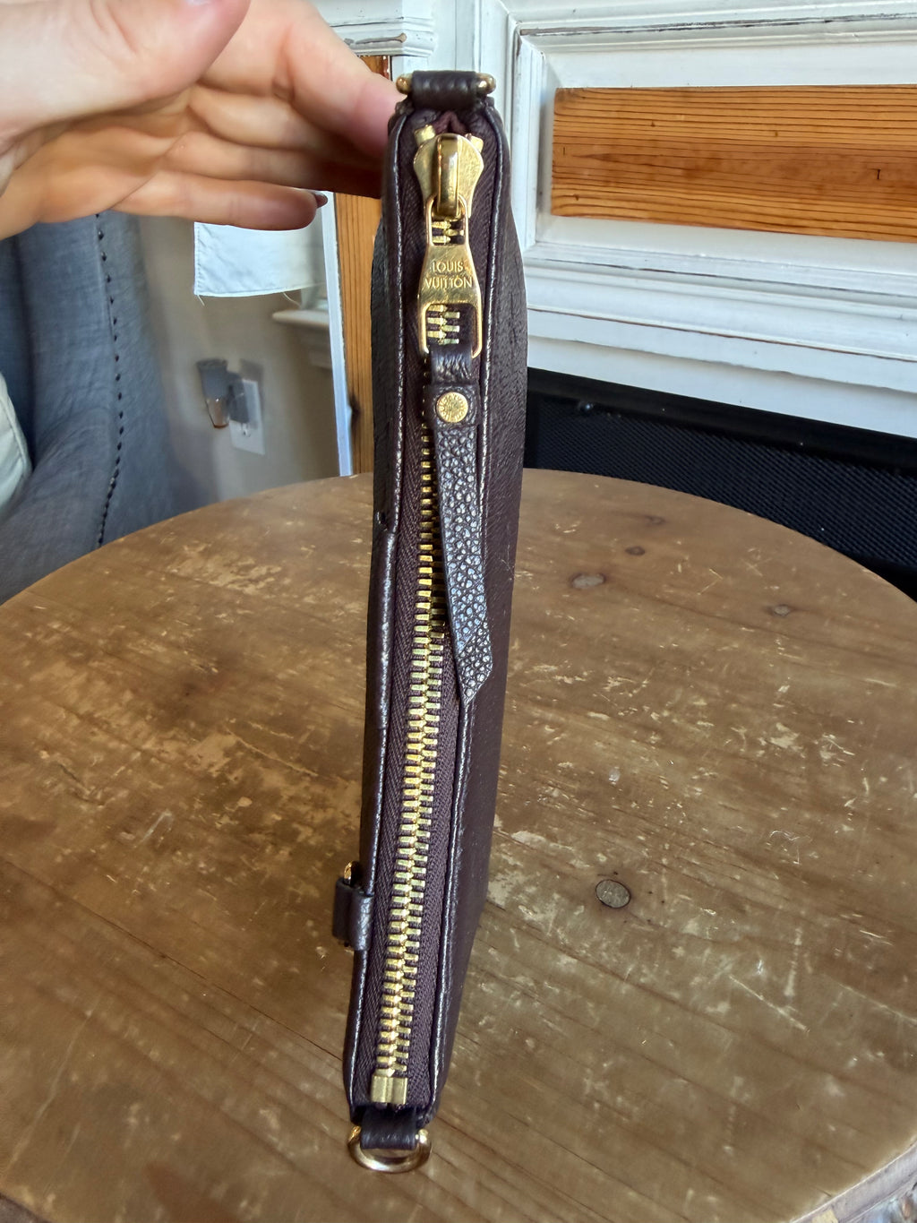 Easy Pouch On Strap Empreinte in Brown