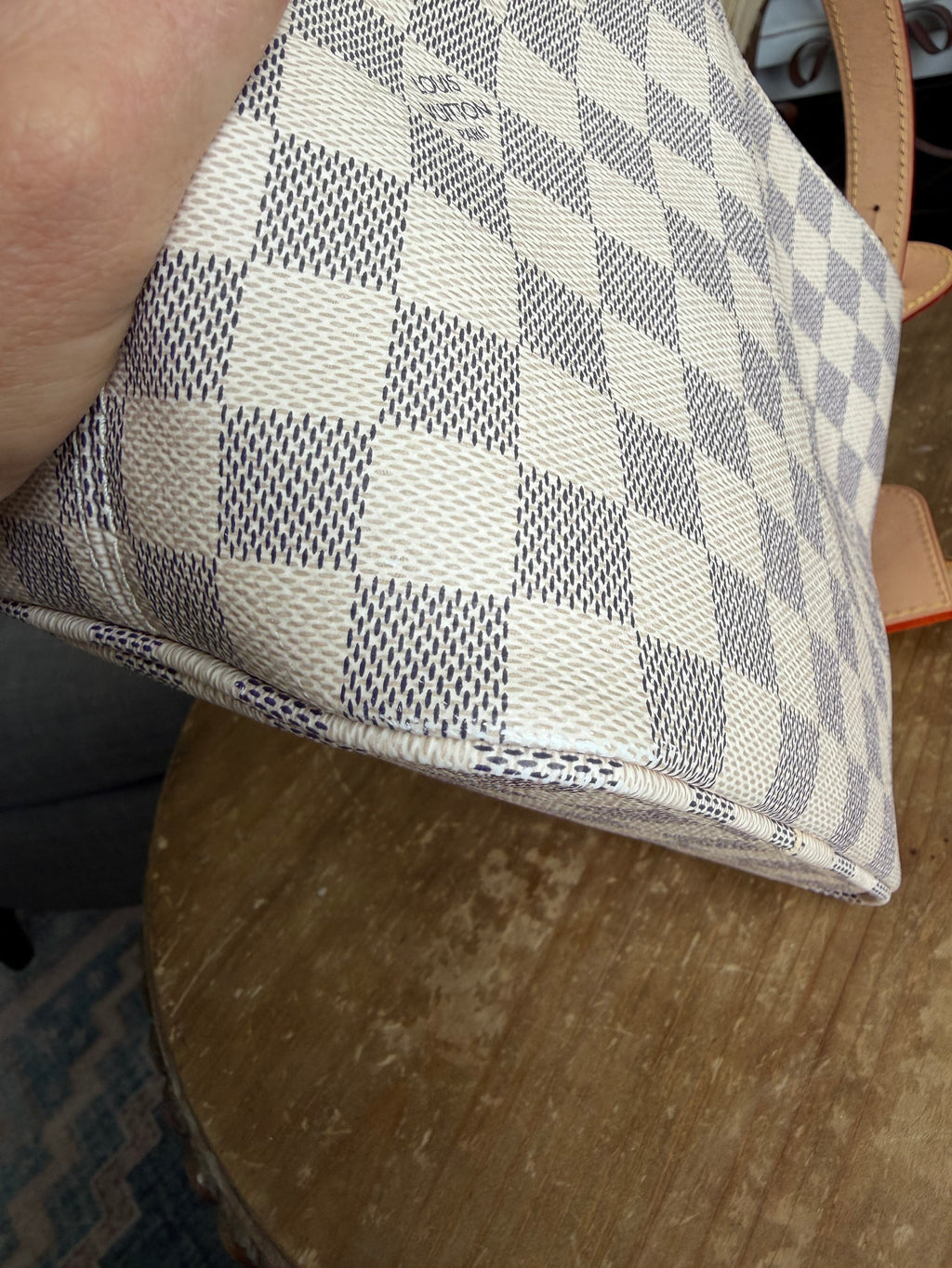 All In Bb in Damier Azur