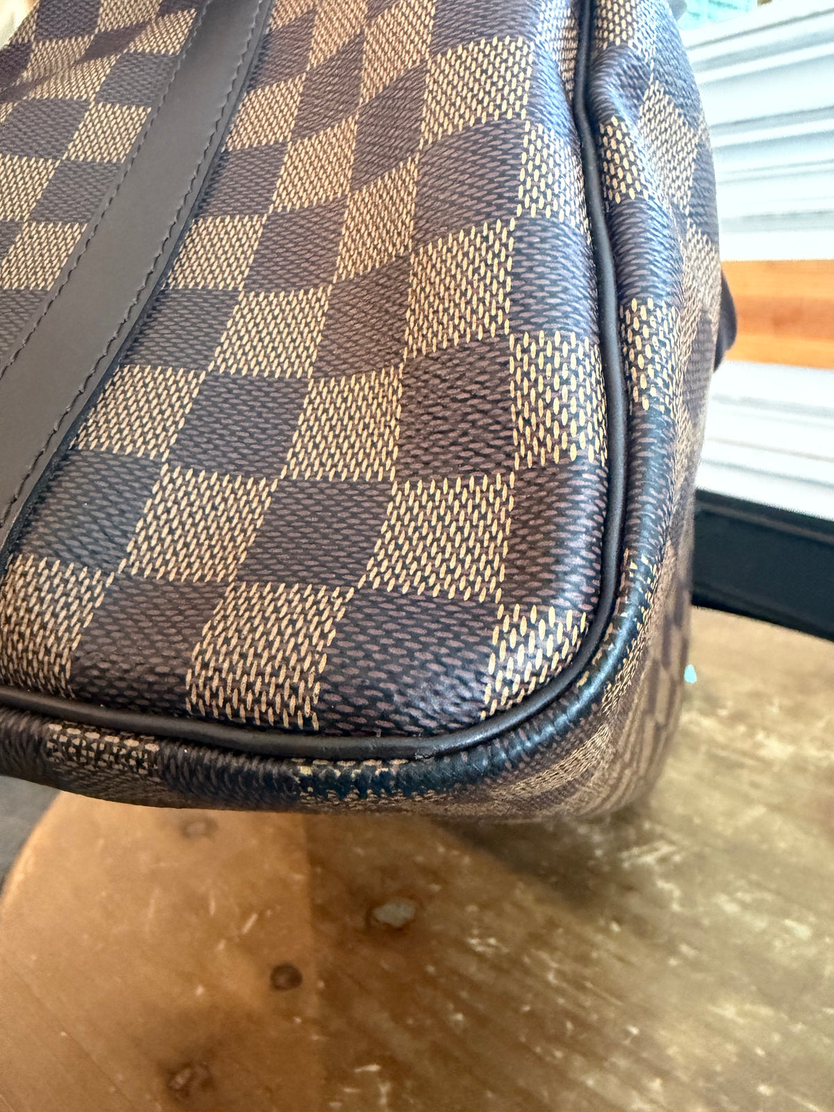 Speedy 30B Bandouliere in Damier Ebene