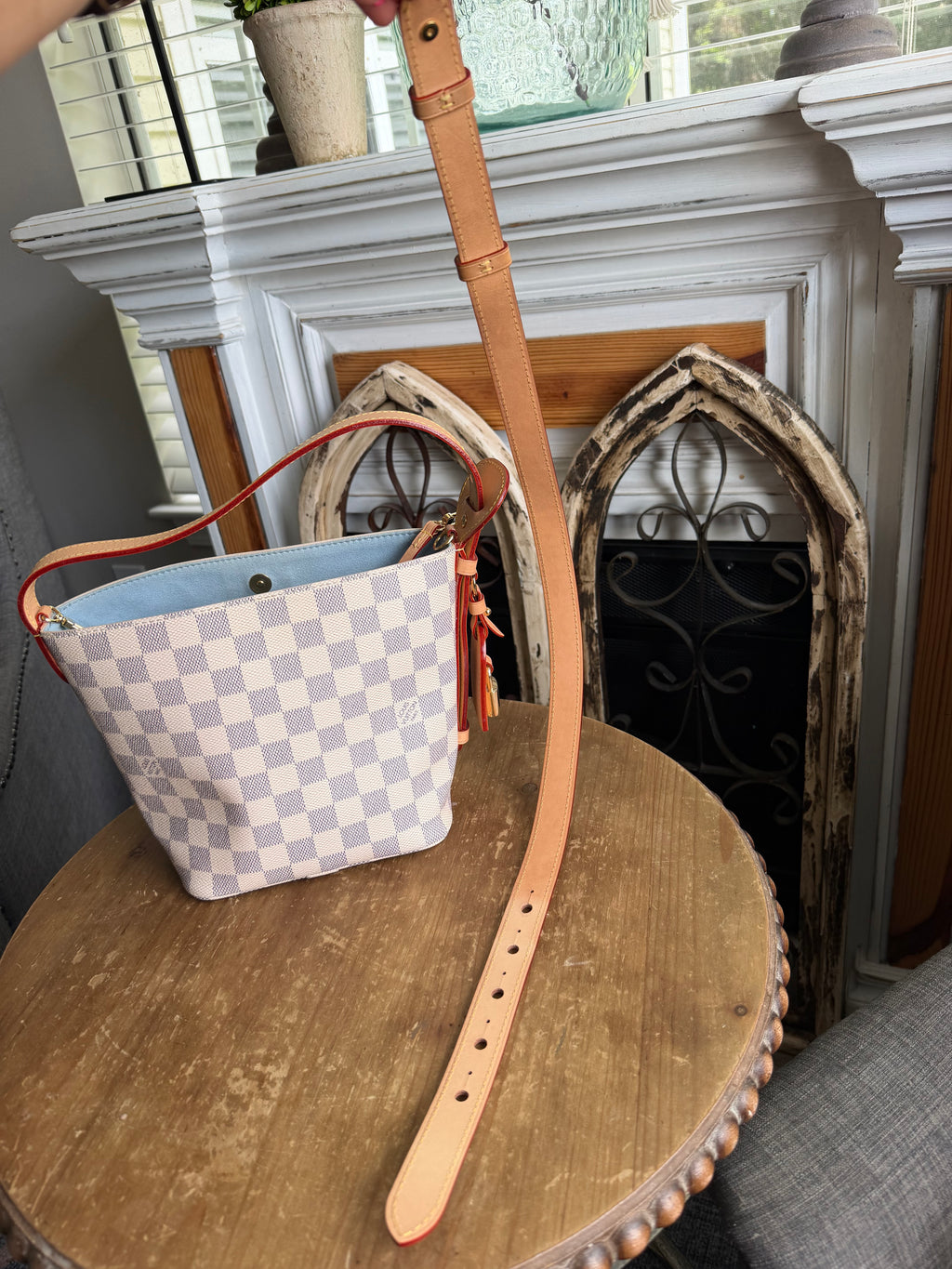 All In Bb in Damier Azur