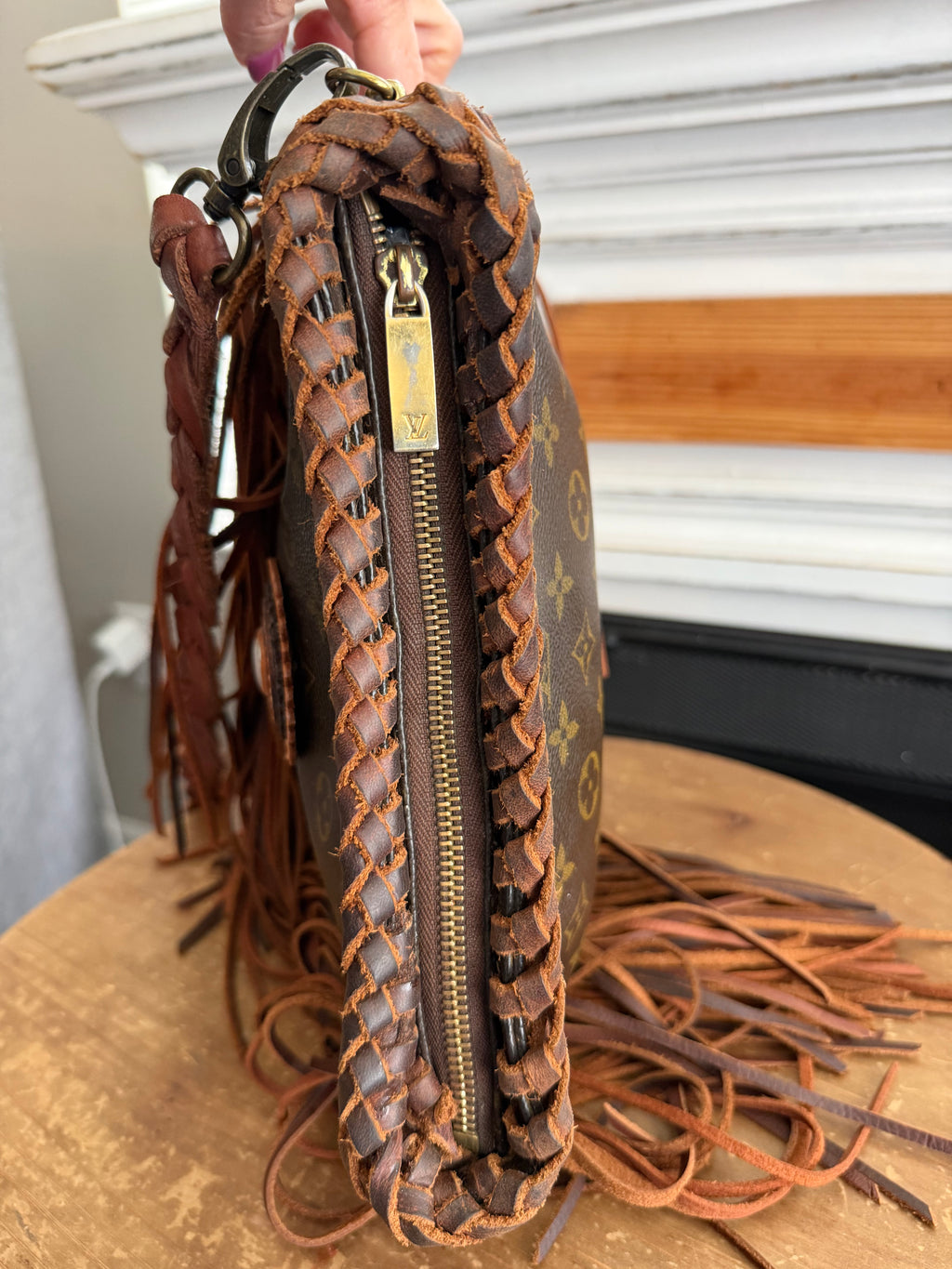 Loop MM- Custom up cycled crossbody