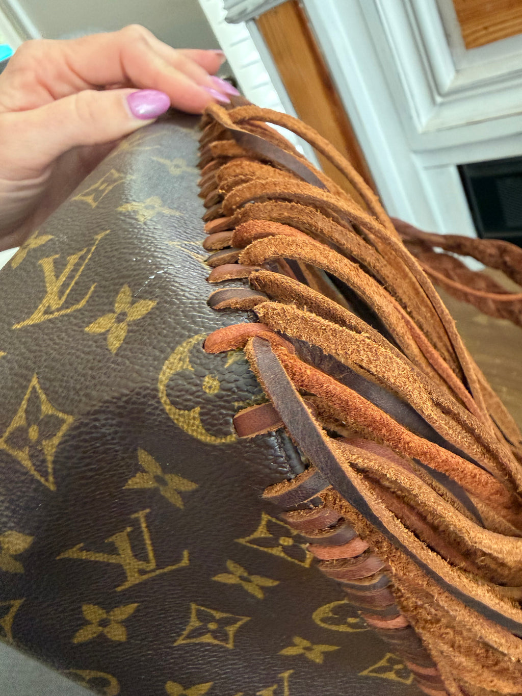 Loop MM- Custom up cycled crossbody