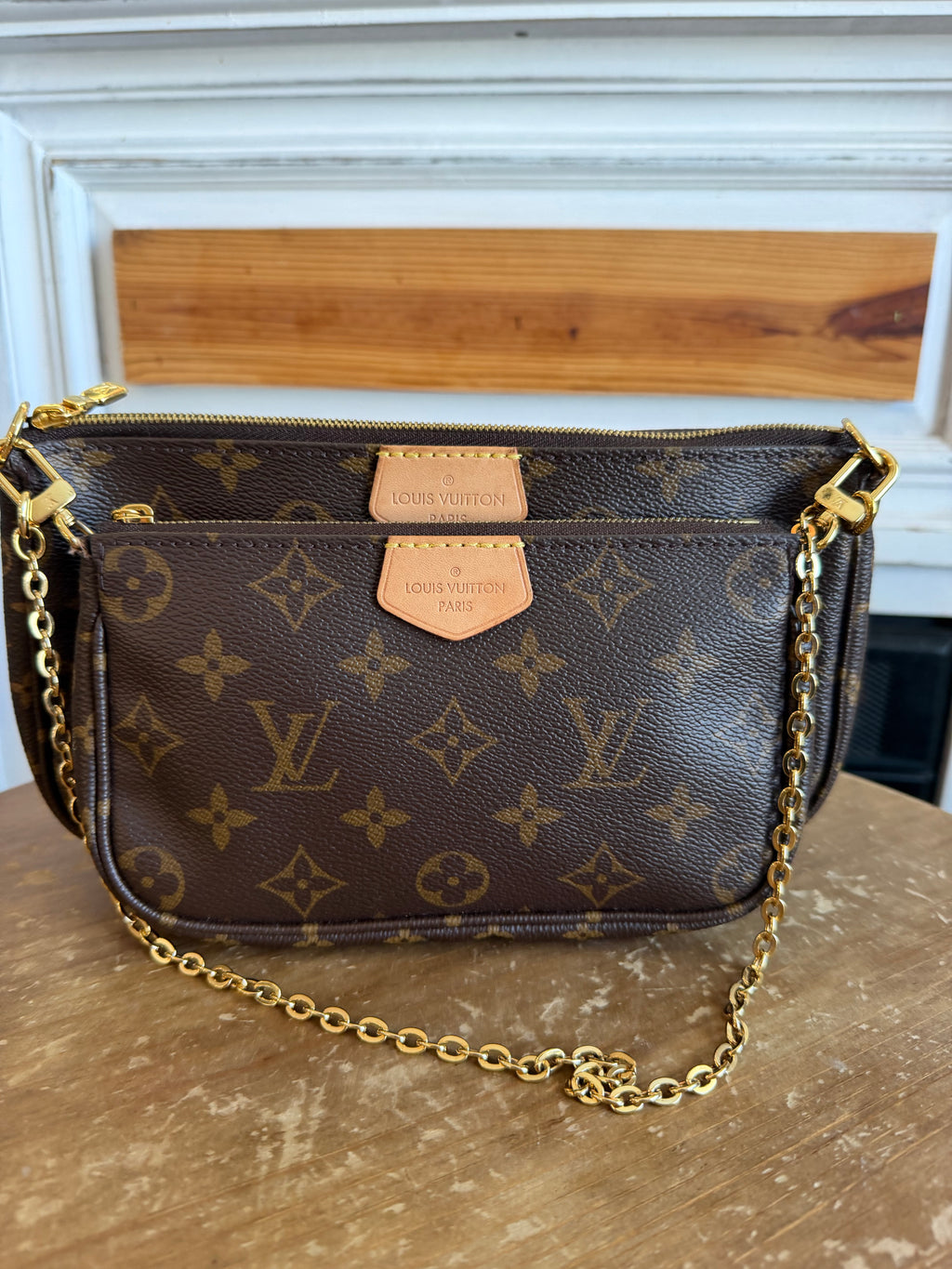 Multi Pochette Accessories in Khaki
