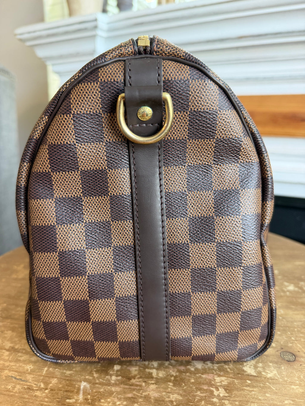 Speedy 30B Bandouliere in Damier Ebene