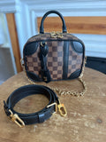 Valisette Souple BB in Damier Ebene and Black