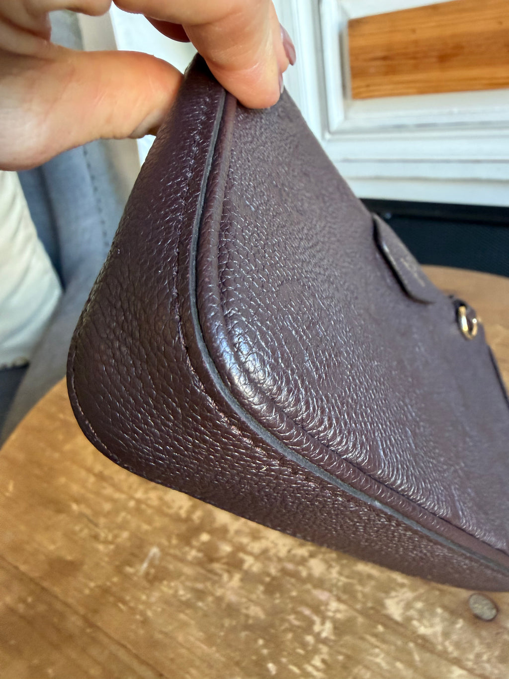 Easy Pouch On Strap Empreinte in Brown