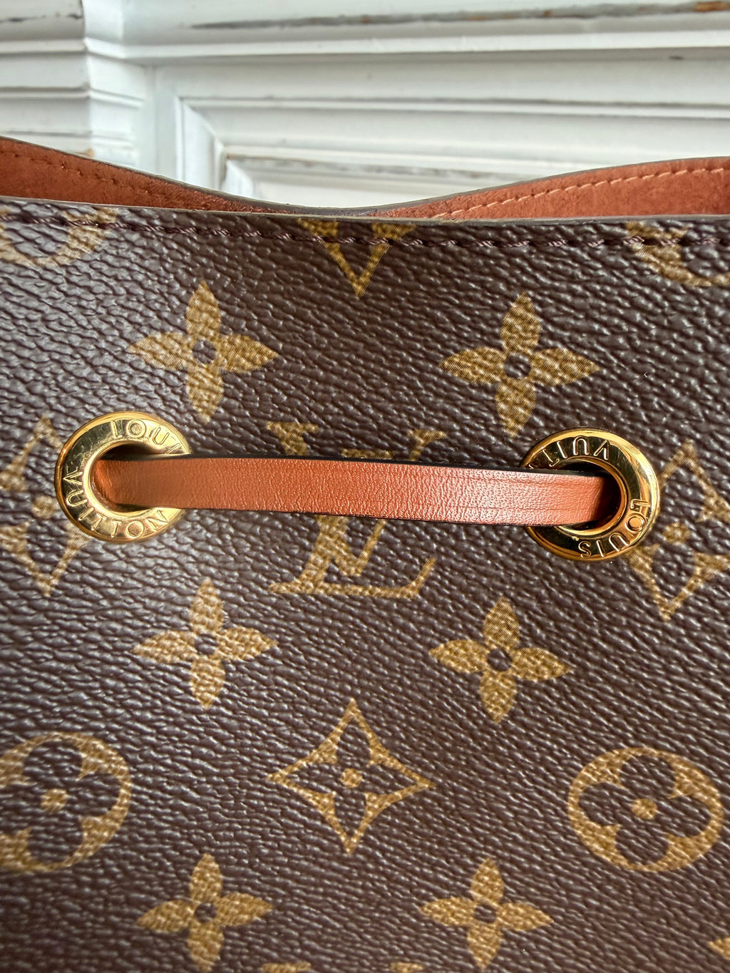 NéoNoé MM in Monogram and Cognac