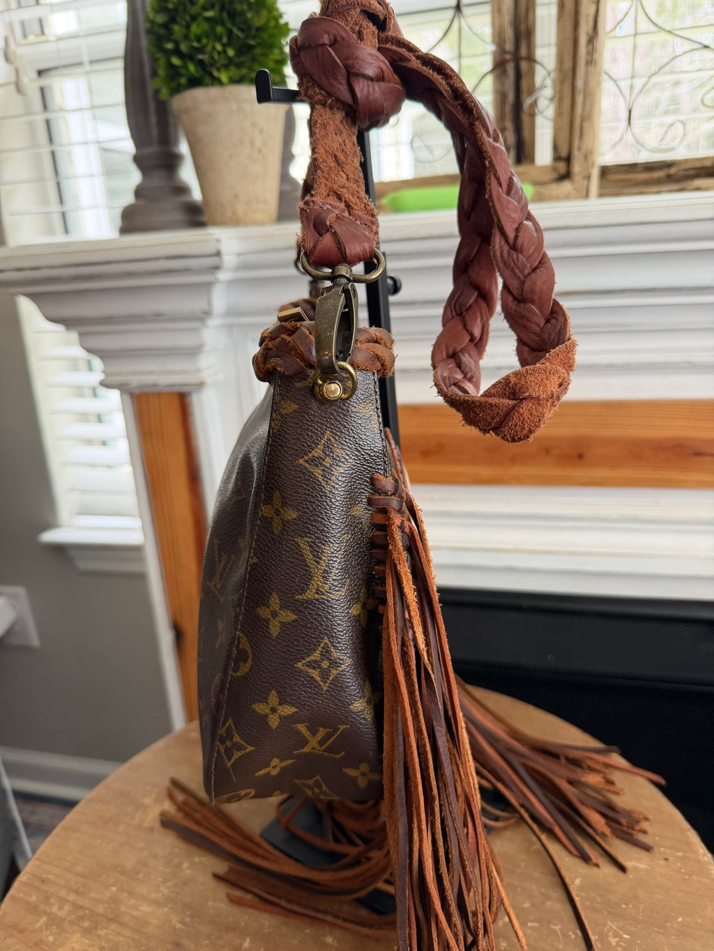 Loop MM- Custom up cycled crossbody