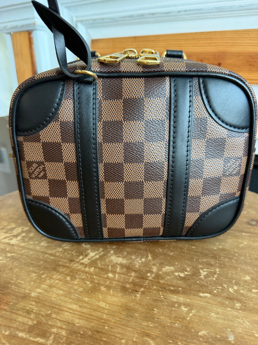 Valisette Souple BB in Damier Ebene and Black
