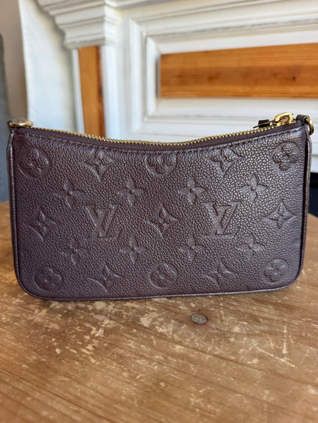 Easy Pouch On Strap Empreinte in Brown