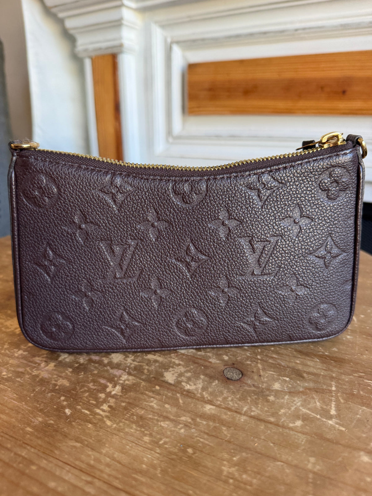 Easy Pouch On Strap Empreinte in Brown