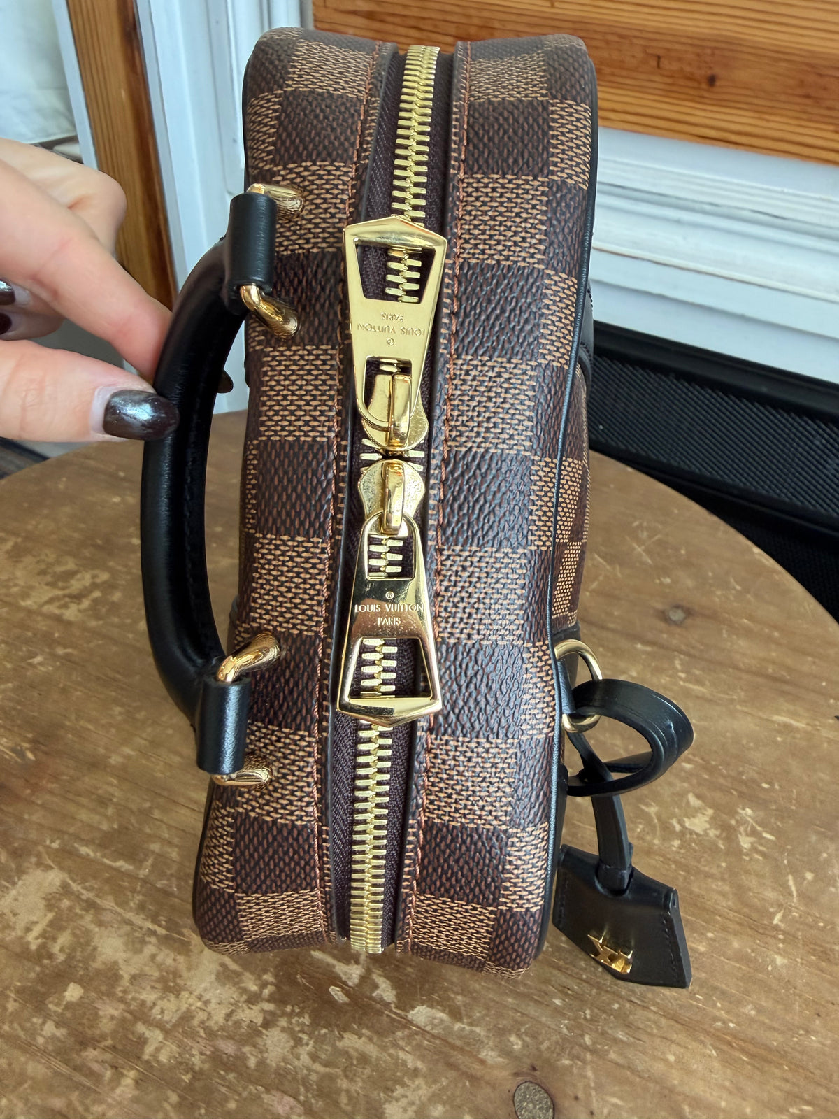 Valisette Souple BB in Damier Ebene and Black