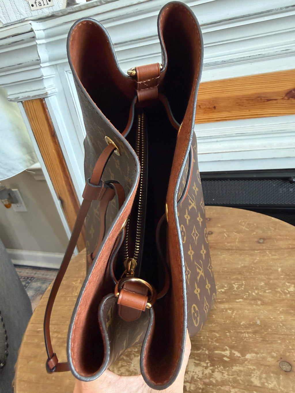 NéoNoé MM in Monogram and Cognac