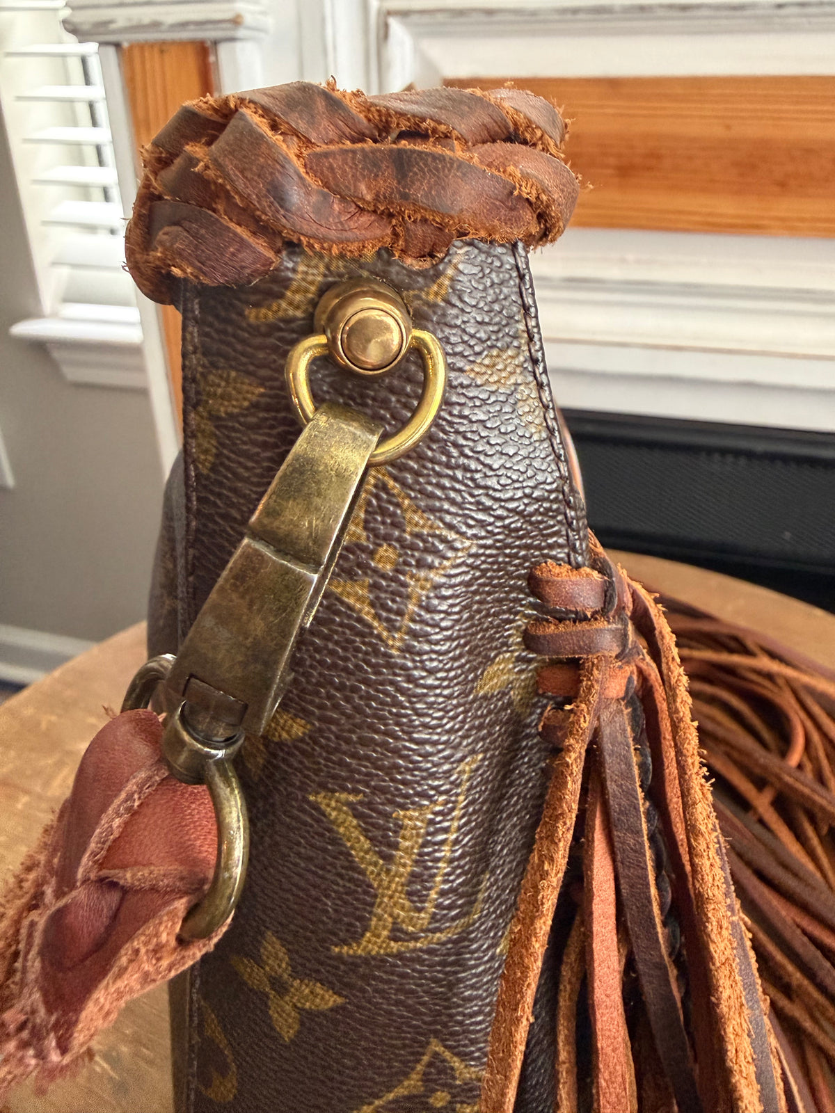 Loop MM- Custom up cycled crossbody