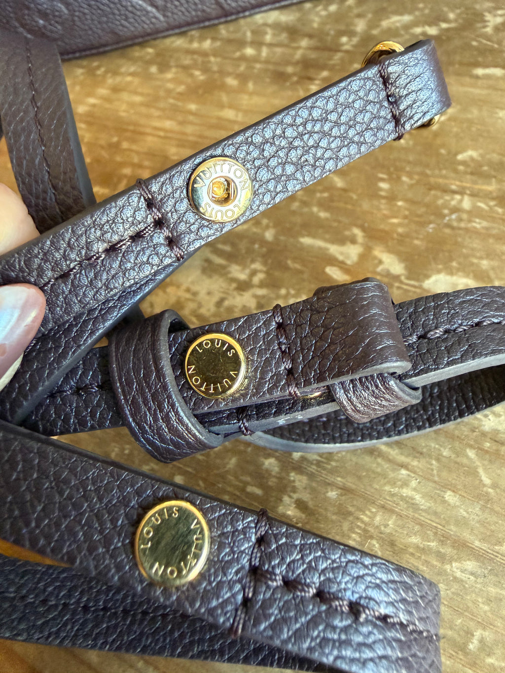 Easy Pouch On Strap Empreinte in Brown