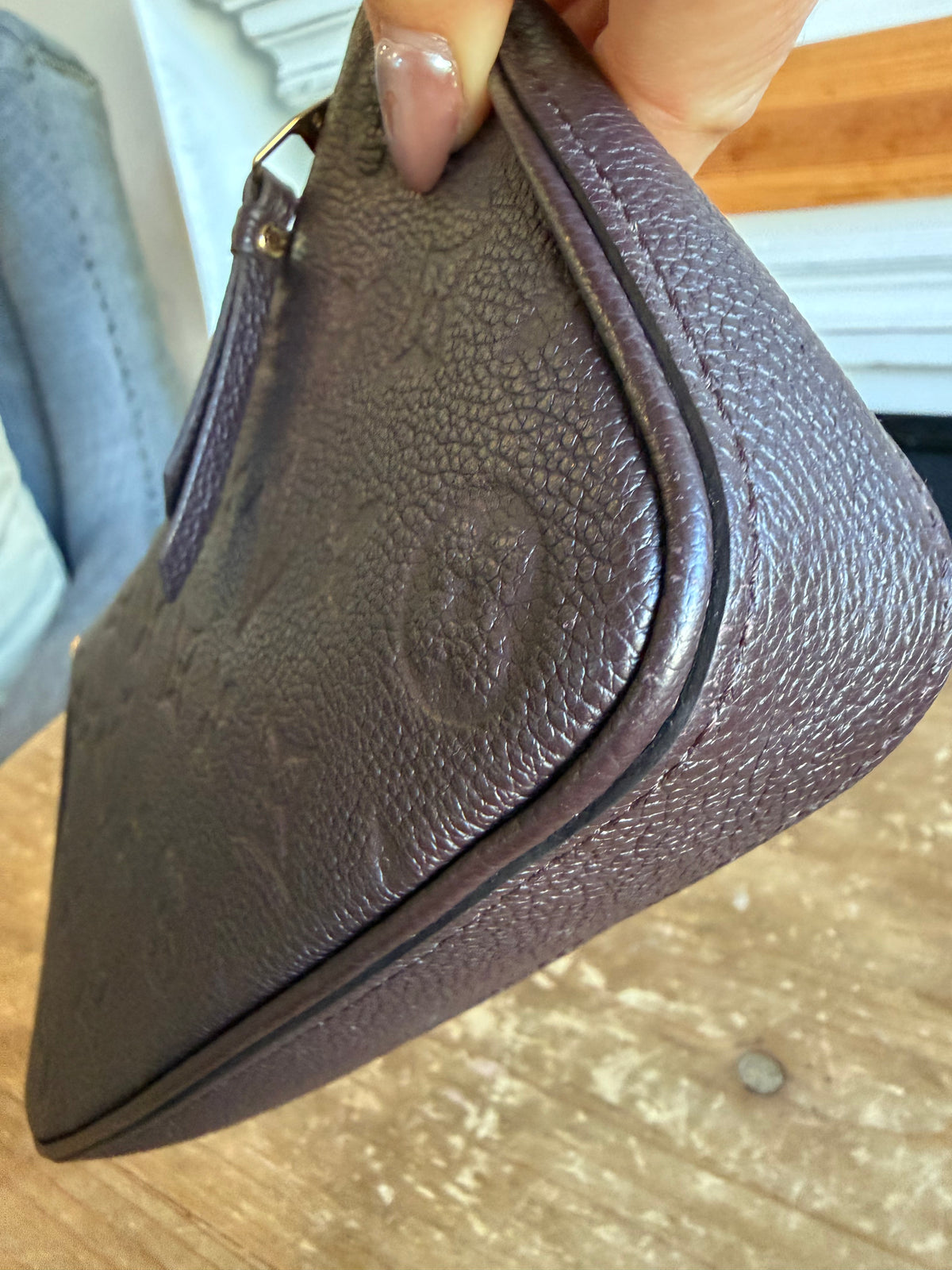 Easy Pouch On Strap Empreinte in Brown