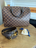 Speedy 30B Bandouliere in Damier Ebene