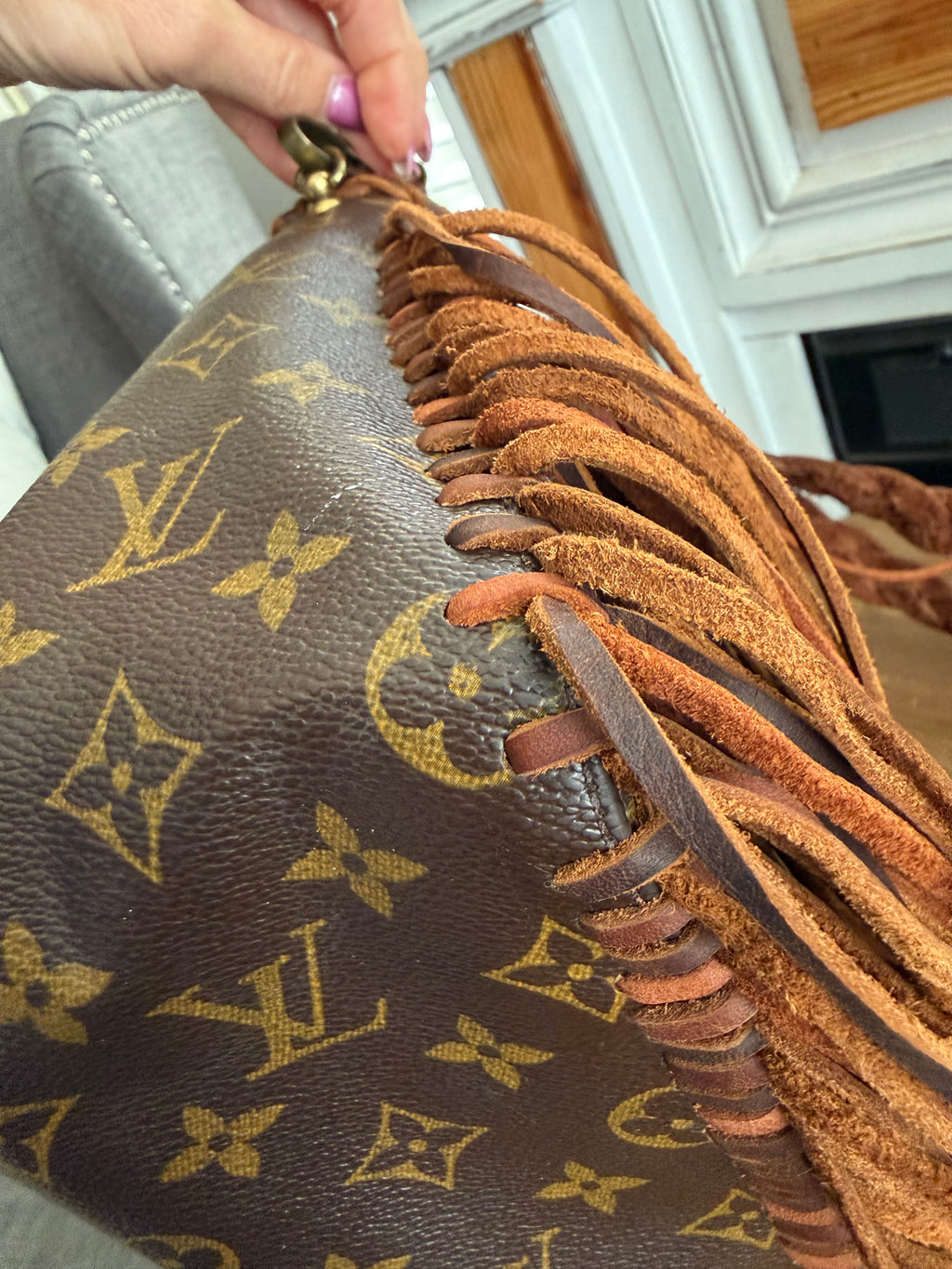 Loop MM- Custom up cycled crossbody
