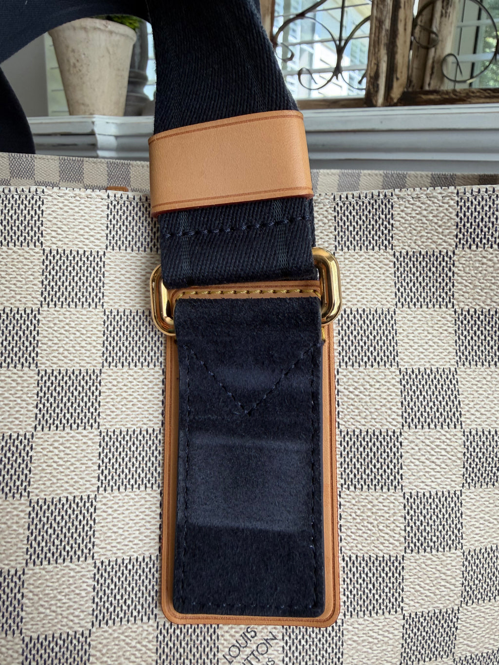 Beach Cabas GM in Damier Azur