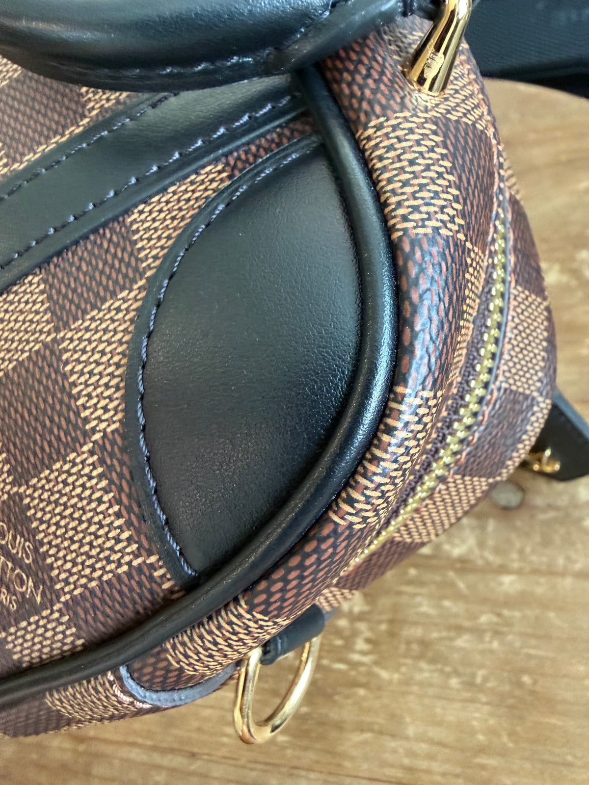 Valisette Souple BB in Damier Ebene and Black