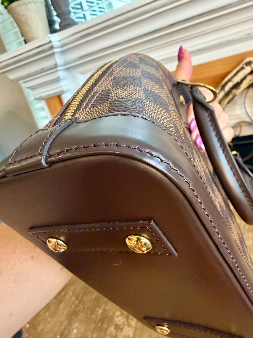 Alma BB in Damier Ebene