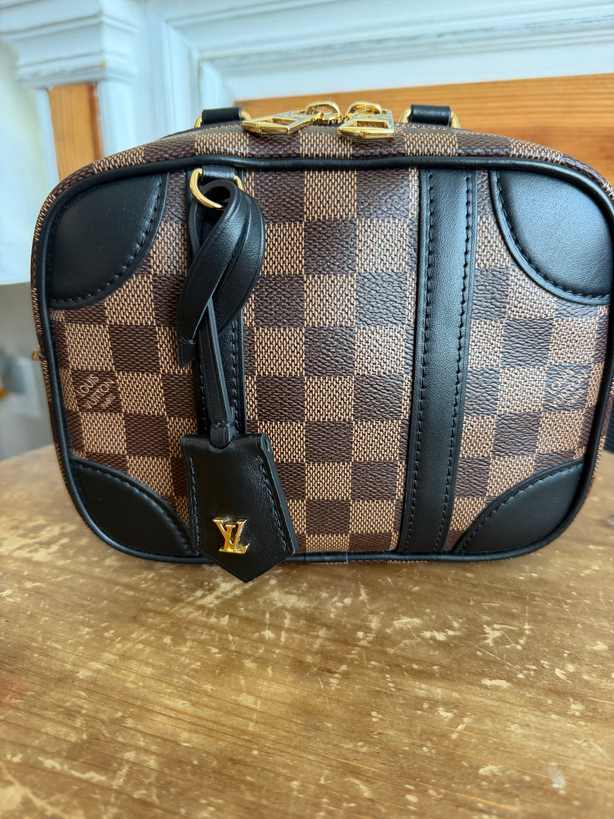 Valisette Souple BB in Damier Ebene and Black