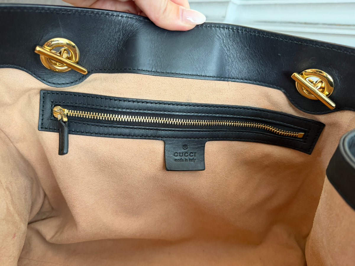 GG Supreme Bee Padlock Tote - Medium