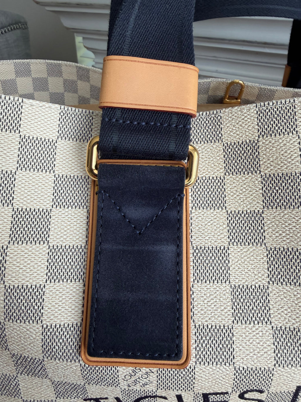 Beach Cabas GM in Damier Azur