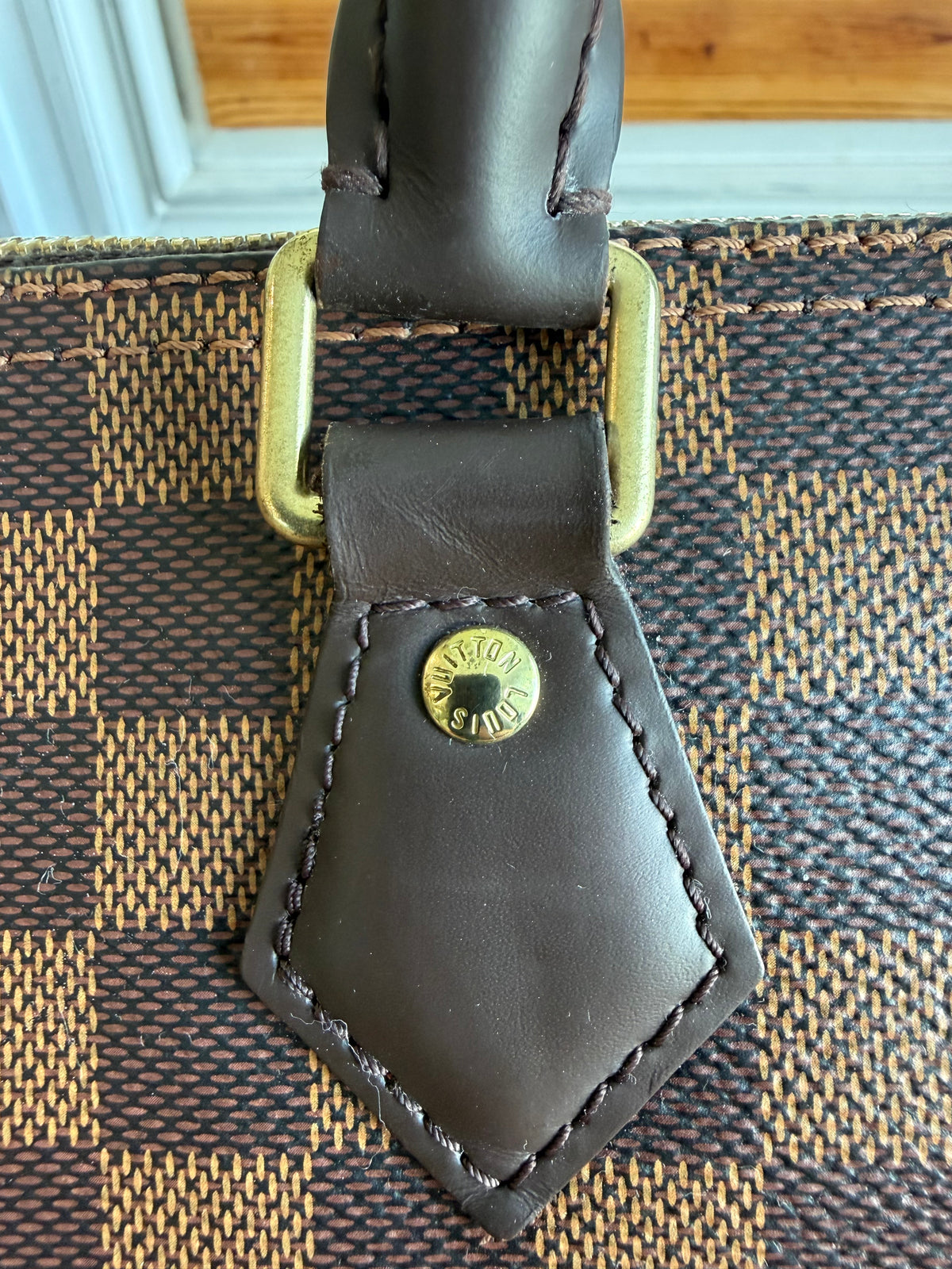 Speedy 30B Bandouliere in Damier Ebene