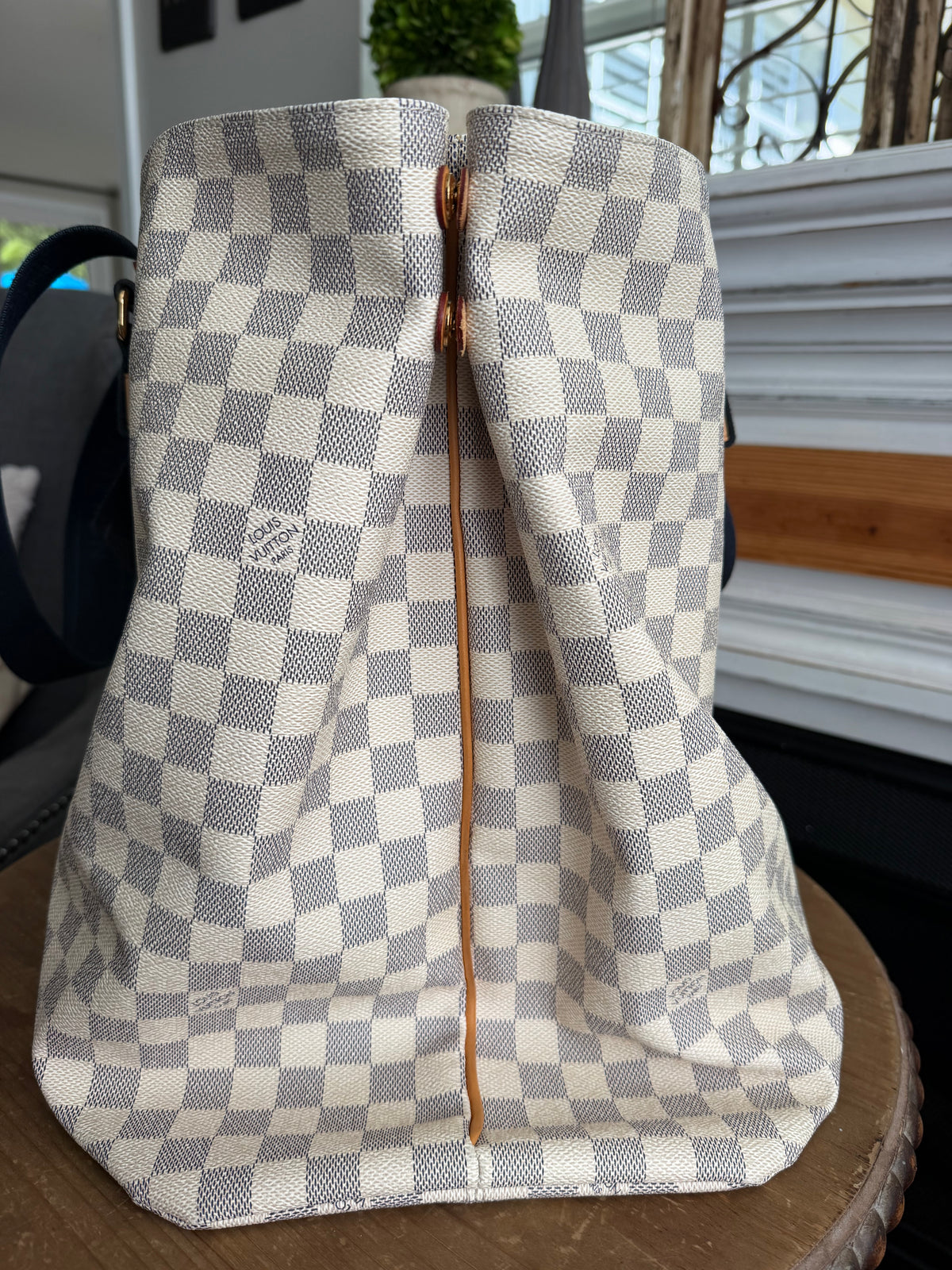 Beach Cabas GM in Damier Azur