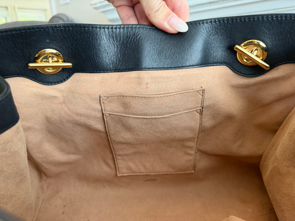 GG Supreme Bee Padlock Tote - Medium