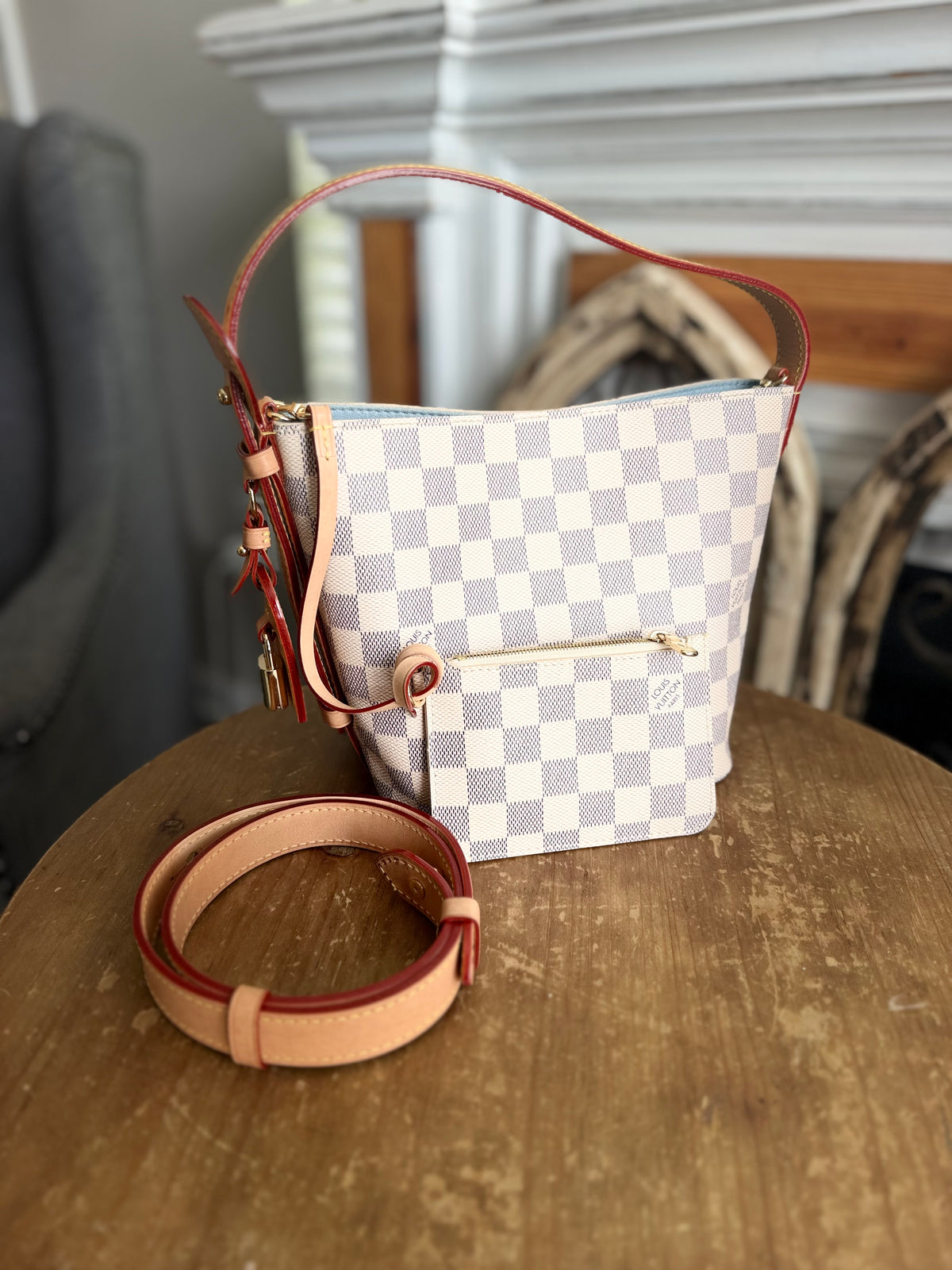All In Bb in Damier Azur