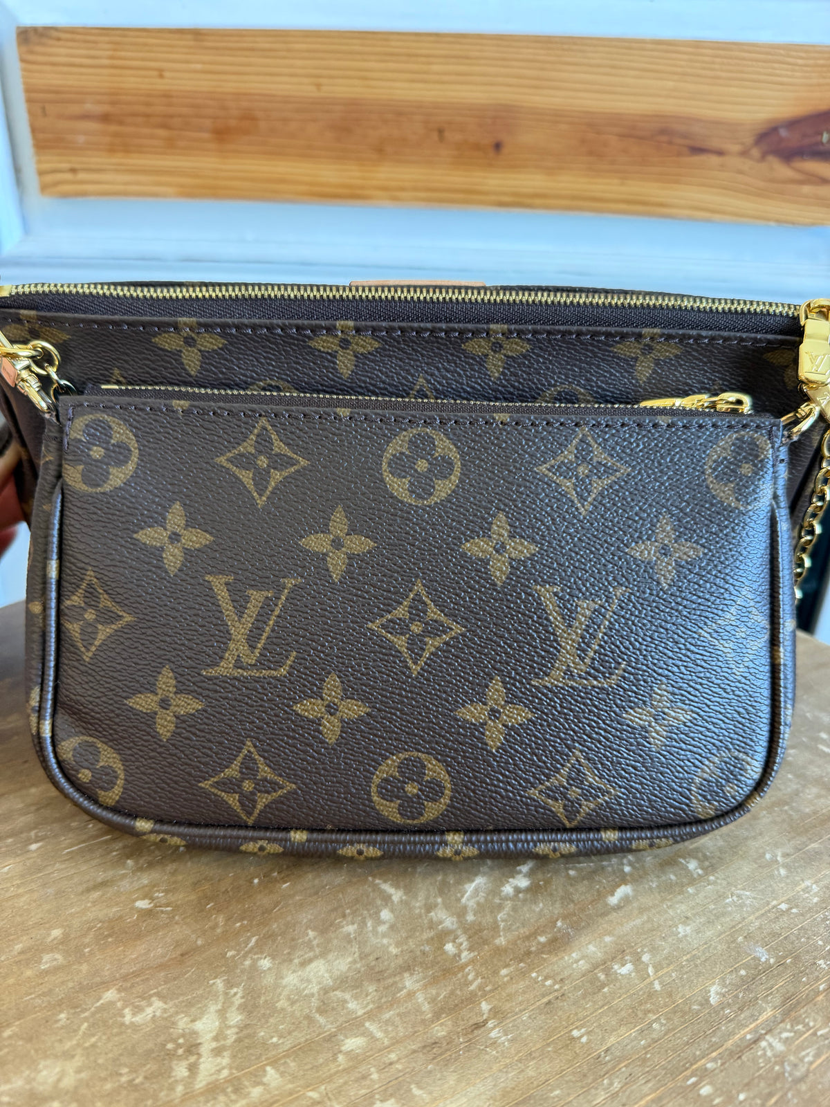 Multi Pochette Accessories in Khaki