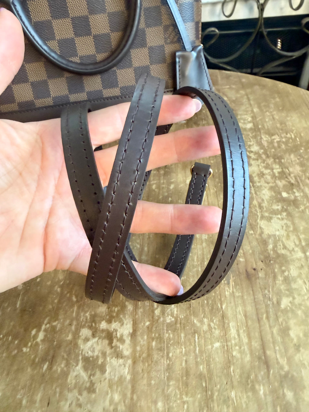 Alma BB in Damier Ebene