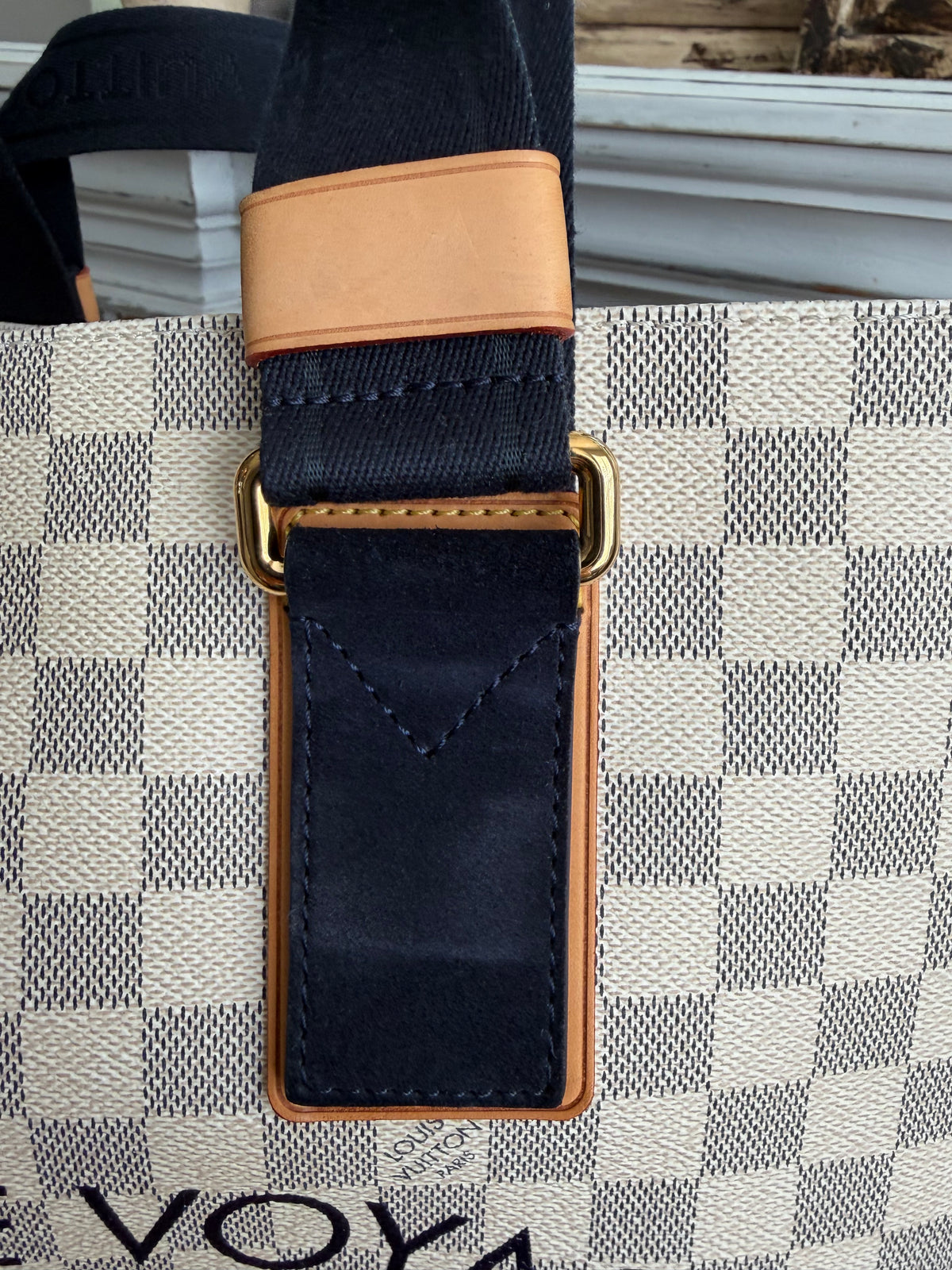 Beach Cabas GM in Damier Azur