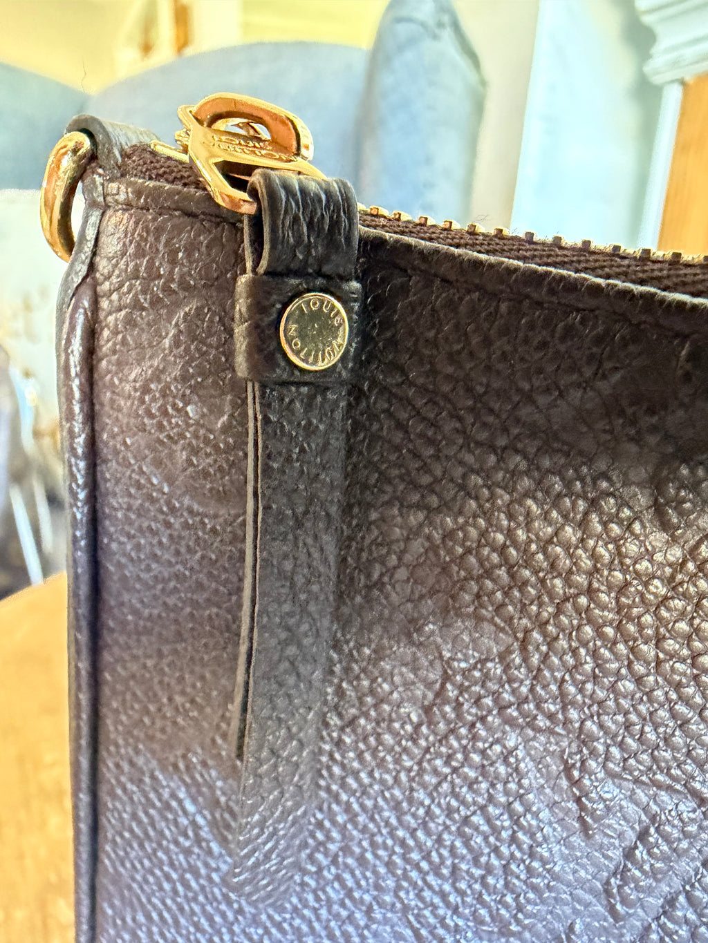 Easy Pouch On Strap Empreinte in Brown