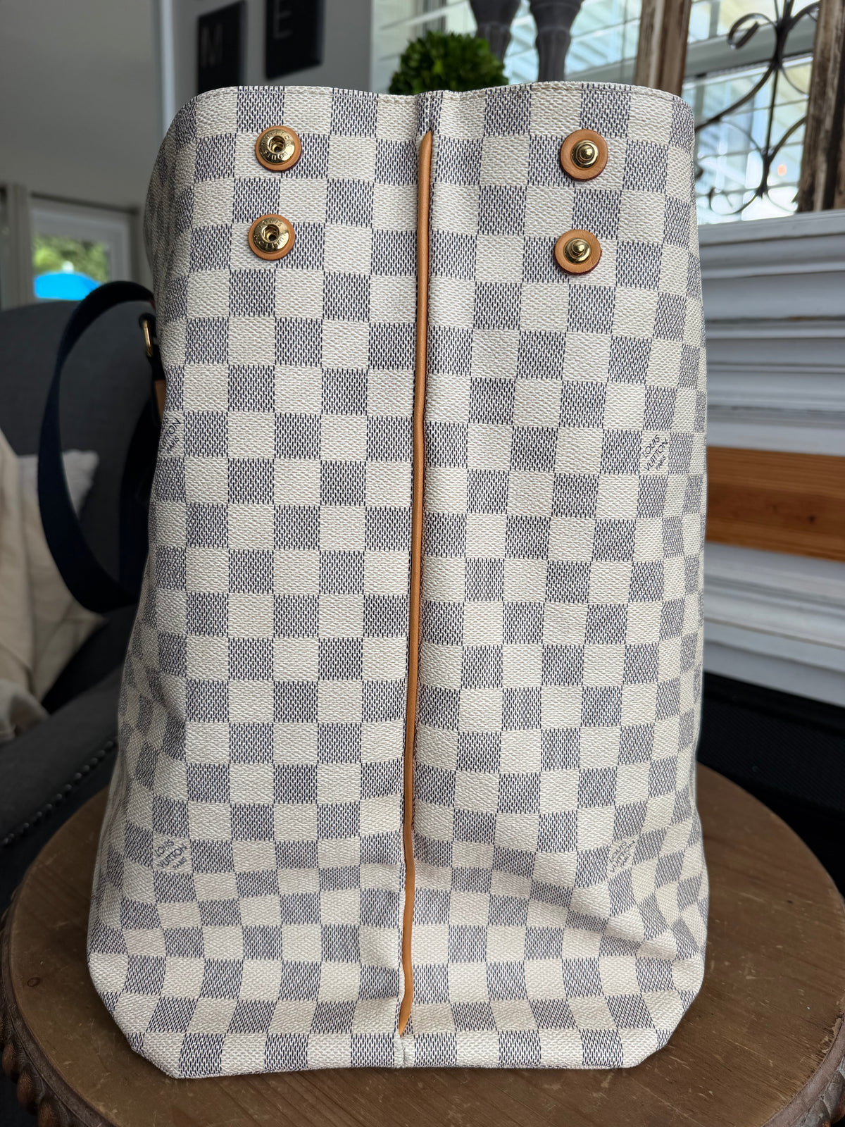 Beach Cabas GM in Damier Azur