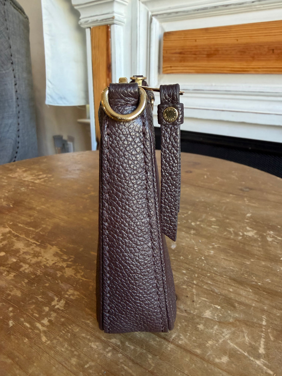 Easy Pouch On Strap Empreinte in Brown