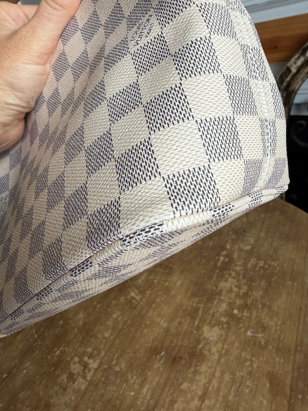 All In Bb in Damier Azur