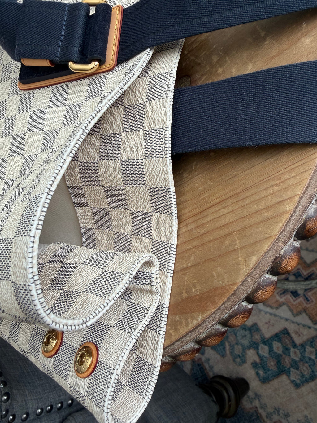 Beach Cabas GM in Damier Azur