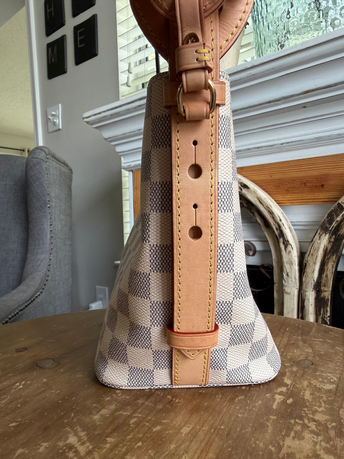 All In Bb in Damier Azur